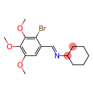 N-(2-BROMO-3,4,5-TRIMETHOXYBENZYLIDENE)CYCLOHEXYLAMINE