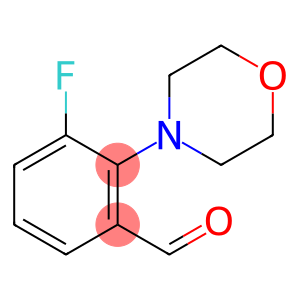 Benzaldehyde, 3-fluoro-2-(4-morpholinyl)-
