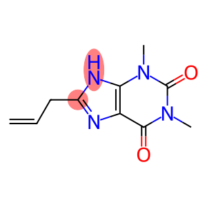 1H-Purine-2,6-dione, 3,9-dihydro-1,3-dimethyl-8-(2-propen-1-yl)-