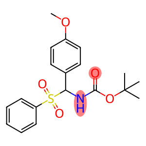 [(4-Methoxyphenyl)(phenylsulfonyl) methyl]carbamic acid tert-butyl ester