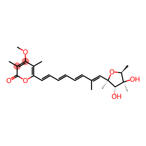 4-Methoxy-3,5-dimethyl-6-[(1E,3E,5E,7E)-7-methyl-8-[(2R)-tetrahydro-3β,4α-dihydroxy-2,4,5α-trimethylfuran-2α-yl]-1,3,5,7-octatetrenyl]-2H-pyran-2-one
