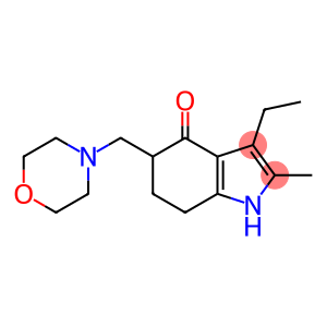 4H-indol-4-one, 3-ethyl-1,5,6,7-tetrahydro-2-methyl-5-(4-morpholinylmethyl)-