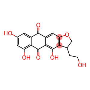 Anthra[2,3-b]furan-5,10-dione, 2,3-dihydro-4,6,8-trihydroxy-3-(2-hydroxyethyl)- (9CI)