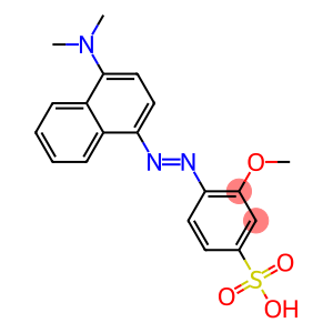 4-(4'-Dimethylamino-1'-naphthylazo)-3-methoxybenzenesulfonic acid