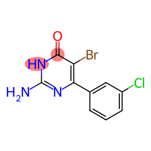 4(3H)-Pyrimidinone, 2-amino-5-bromo-6-(3-chlorophenyl)-