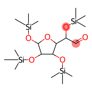 Tetrahydro-α,3,4,5-tetrakis[(trimethylsilyl)oxy]-2-furanacetaldehyde
