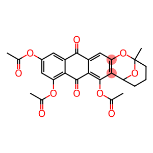 2,6-Epoxy-2H-anthra[2,3-b]oxocin-8,13-dione, 7,9,11-tris(acetyloxy)-3,4,5,6-tetrahydro-2-methyl- (9CI)