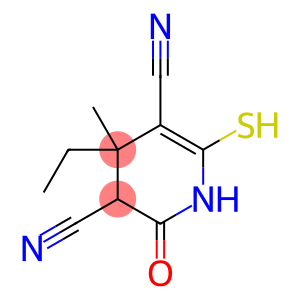 3,5-Pyridinedicarbonitrile, 4-ethyl-1,2,3,4-tetrahydro-6-mercapto-4-methyl-2-oxo-