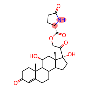 5-Oxo-L-proline 11β,17-dihydroxy-3,20-dioxopregn-4-en-21-yl ester
