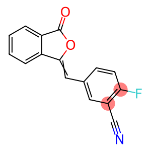 2-氟-5-(3-氧代-3H-异苯并呋喃-1-亚基甲基)苄氰