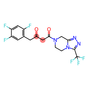 1-(3-(Trifluoromethyl)-5,6-dihydro-[1,2,4]triazolo[4,3-a]pyrazin-7(8H)-yl)-4-(2,4,5-trifluorophenyl)butane-1,3-dione