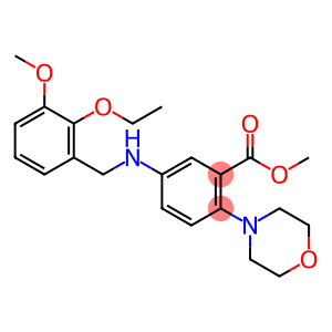 methyl 5-[(2-ethoxy-3-methoxybenzyl)amino]-2-(4-morpholinyl)benzoate