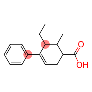 5-Ethyl-6-methyl-4-phenyl-3-cyclohexene-1-carboxylic acid