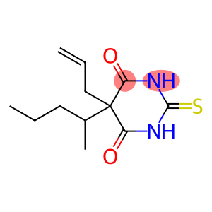 4,6(1H,5H)-Pyrimidinedione, dihydro-5-(1-methylbutyl)-5-(2-propenyl)-2-thioxo-