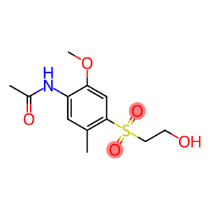 4-(Acetylamino)-5-methoxy-2-methylphenyl 2-hydroxyethyl sulfone