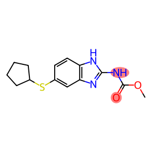 Carbamic acid, [5-(cyclopentylthio)-1H-benzimidazol-2-yl]-, methyl ester (9CI)
