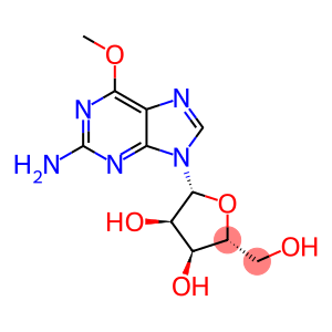 2-Amino-6-methoxy-9-b-D-ribofuranosyl-9H-purine