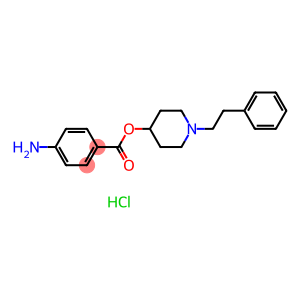 (1-phenethyl-4-piperidyl) 4-aminobenzoate hydrochloride