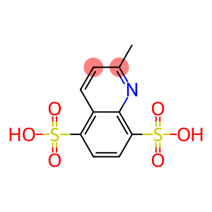5,8-Quinolinedisulfonic  acid,  2-methyl-