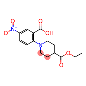 2-[4-(ETHOXYCARBONYL)PIPERIDIN-1YL]-5-NITROBENZOIC ACID