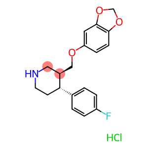 (3S,4R)-3-[(1,3-benzodioxol-5-yloxy)methyl]-4-(4-fluorophenyl)-piperidine hydrochloride hemihydrate