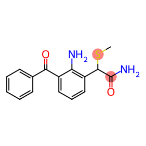 2-amino-3-benzoly-a-methylthio-phenylacetamide
