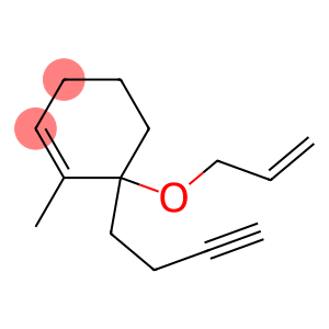 Cyclohexene, 6-(3-butynyl)-1-methyl-6-(2-propenyloxy)- (9CI)