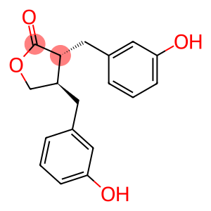 2(3H)-Furanone, dihydro-3,4-bis((3-hydroxyphenyl)methyl)-, trans-