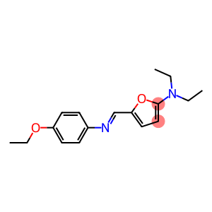 2-Furanamine,  5-[[(4-ethoxyphenyl)imino]methyl]-N,N-diethyl-
