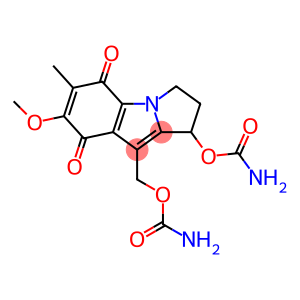 1H-Pyrrolo[1,2-a]indole-5,8-dione, 1-[(aminocarbonyl)oxy]-9-[[(aminocarbonyl)oxy]methyl]-2,3-dihydro-7-methoxy-6-methyl-