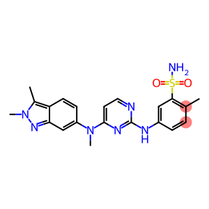 5-[4-[(2,3-Dimethyl-2H-indazol-6-yl)-methyl-amino]-pyrimidin-2-ylamino]-2-methyl-benzenesulfonami