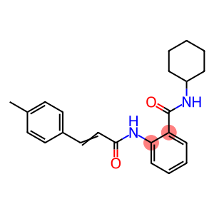N-cyclohexyl-2-{[3-(4-methylphenyl)acryloyl]amino}benzamide
