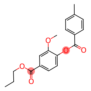 propyl 3-methoxy-4-[(4-methylbenzoyl)oxy]benzoate