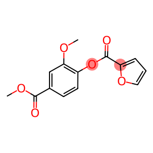 2-methoxy-4-(methoxycarbonyl)phenyl 2-furoate