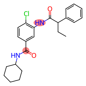 4-chloro-N-cyclohexyl-3-[(2-phenylbutanoyl)amino]benzamide