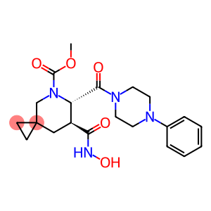 ADERBASIB (6S,7S)-7-[(羟基氨基)甲酰基]-6-[(4-苯基-1-哌嗪基)甲酰基]-5-氮杂螺[2.5]辛烷-5-甲酸甲酯