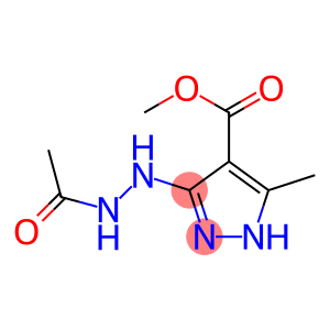 1H-Pyrazole-4-carboxylicacid,3-(2-acetylhydrazino)-5-methyl-,methylester(9CI)