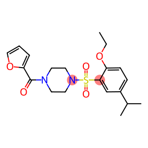 ethyl 2-{[4-(2-furoyl)-1-piperazinyl]sulfonyl}-4-isopropylphenyl ether