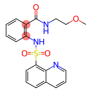 N-(2-methoxyethyl)-2-[(8-quinolinylsulfonyl)amino]benzamide