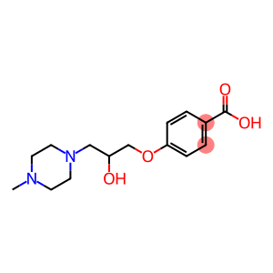 Benzoic acid, 4-[2-hydroxy-3-(4-methyl-1-piperazinyl)propoxy]-
