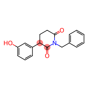 2,6-Piperidinedione, 3-(3-hydroxyphenyl)-1-(phenylmethyl)-