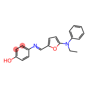 Phenol,  p-[[5-(N-ethylanilino)furfurylidene]amino]-  (8CI)