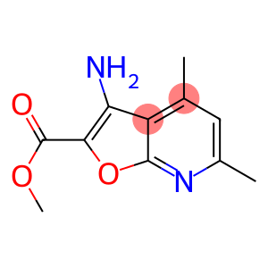 Furo[2,3-b]pyridine-2-carboxylic acid, 3-amino-4,6-dimethyl-, methyl ester (9CI)