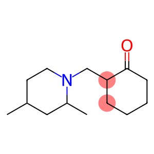 Cyclohexanone, 2-[(2,4-dimethyl-1-piperidinyl)methyl]- (9CI)