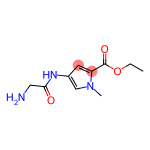 1H-Pyrrole-2-carboxylicacid,4-[(aminoacetyl)amino]-1-methyl-,ethylester(9CI)