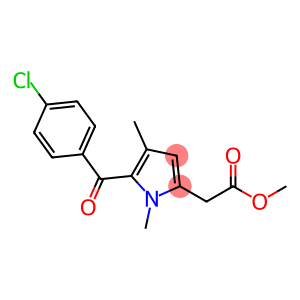 1H-Pyrrole-2-acetic acid, 5-(4-chlorobenzoyl)-1,4-dimethyl-, methyl ester