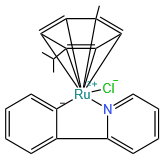 钌, 氯[(1,2,3,4,5,6-h)-1-甲基-4-(1-甲基乙基)苯][2-(2-吡啶-kN)苯基-kC]-