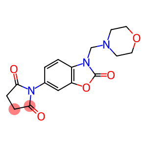 2,5-Pyrrolidinedione, 1-[2,3-dihydro-3-(4-morpholinylmethyl)-2-oxo-6-benzoxazolyl]-