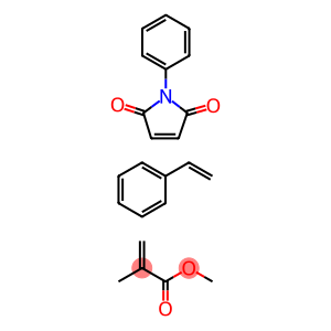 2-甲基-2-丙烯酸甲酯与乙烯基苯和1-苯基-1H-吡咯-2,5-二酮的聚合物(9CL)