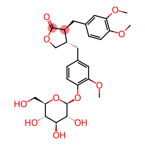 (3S,4S)-3-[(3,4-Dimethoxyphenyl)methyl]-4-[[4-(beta-D-glucopyranosyloxy)-3-methoxyphenyl]methyl]dihydro-2(3H)-furanone